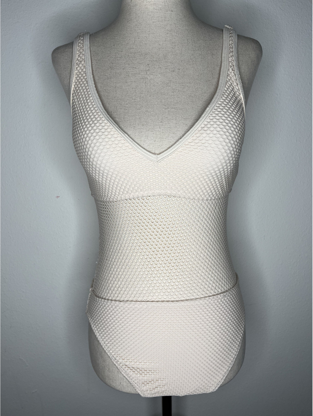 NWT Sanctuary Women's White Sand One-Piece Swimsuit Size XS